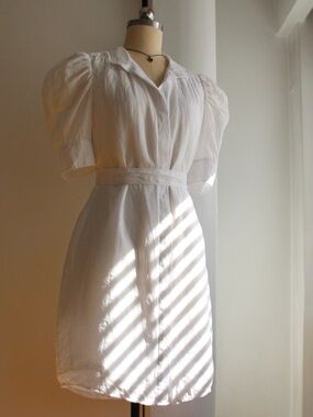Frame Gillian Puff Sleeve Summer Cotton Dress